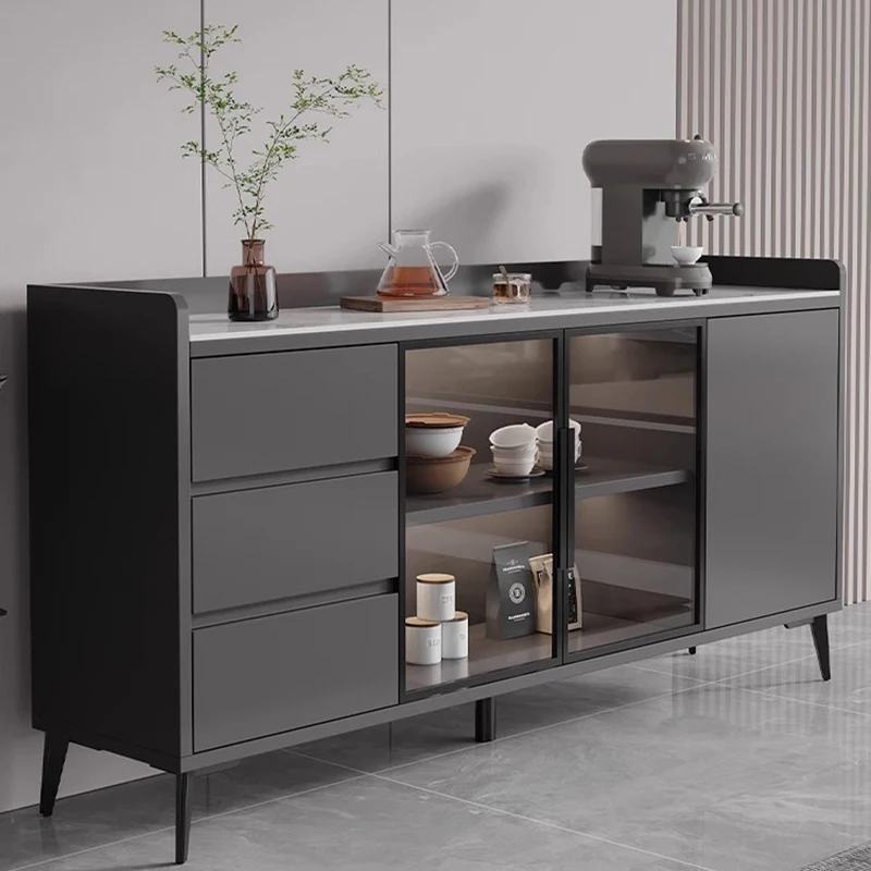 ديكور الخشب خزائن غرفة المعيشة تخزين أدراج زجاجية مدخل خزائن غرفة المعيشة الصين الزاوية Cajonera الأثاث العصري