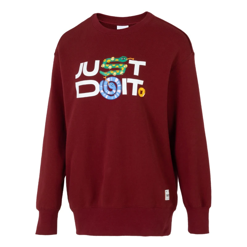 

Nike Women's Sweatshirt Sportswear Loose and Comfortable Red Crew Neck Sweatshirt Hv8462-677