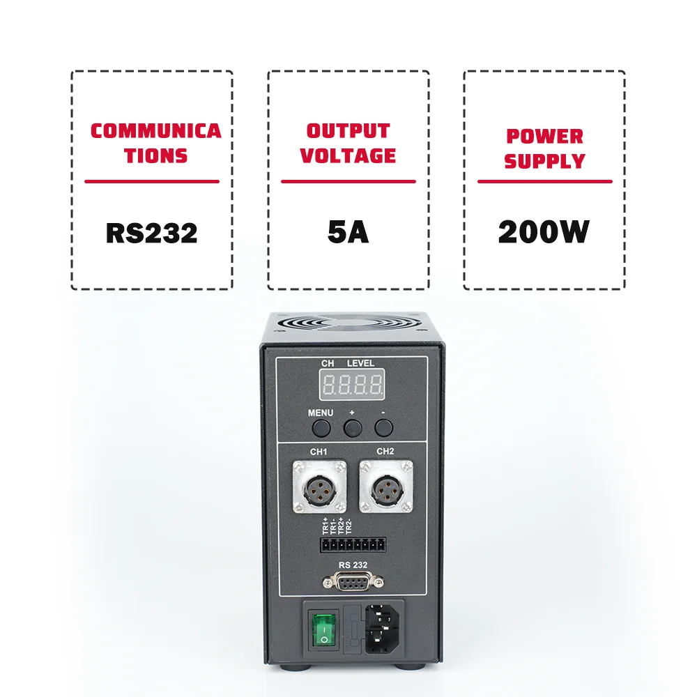 MUKEREN MKR-CFS 200W 2-Channel 5A Output Current 24V Aluminium Alloy PWM 4-core Aviation Plug Portable Durable Easy Installation