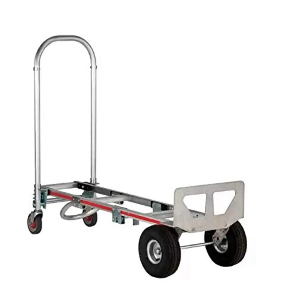 Gemini Sr Convertible Hand Truck, Pneumatic Wheels, 500 lbs Load Capacity, 61