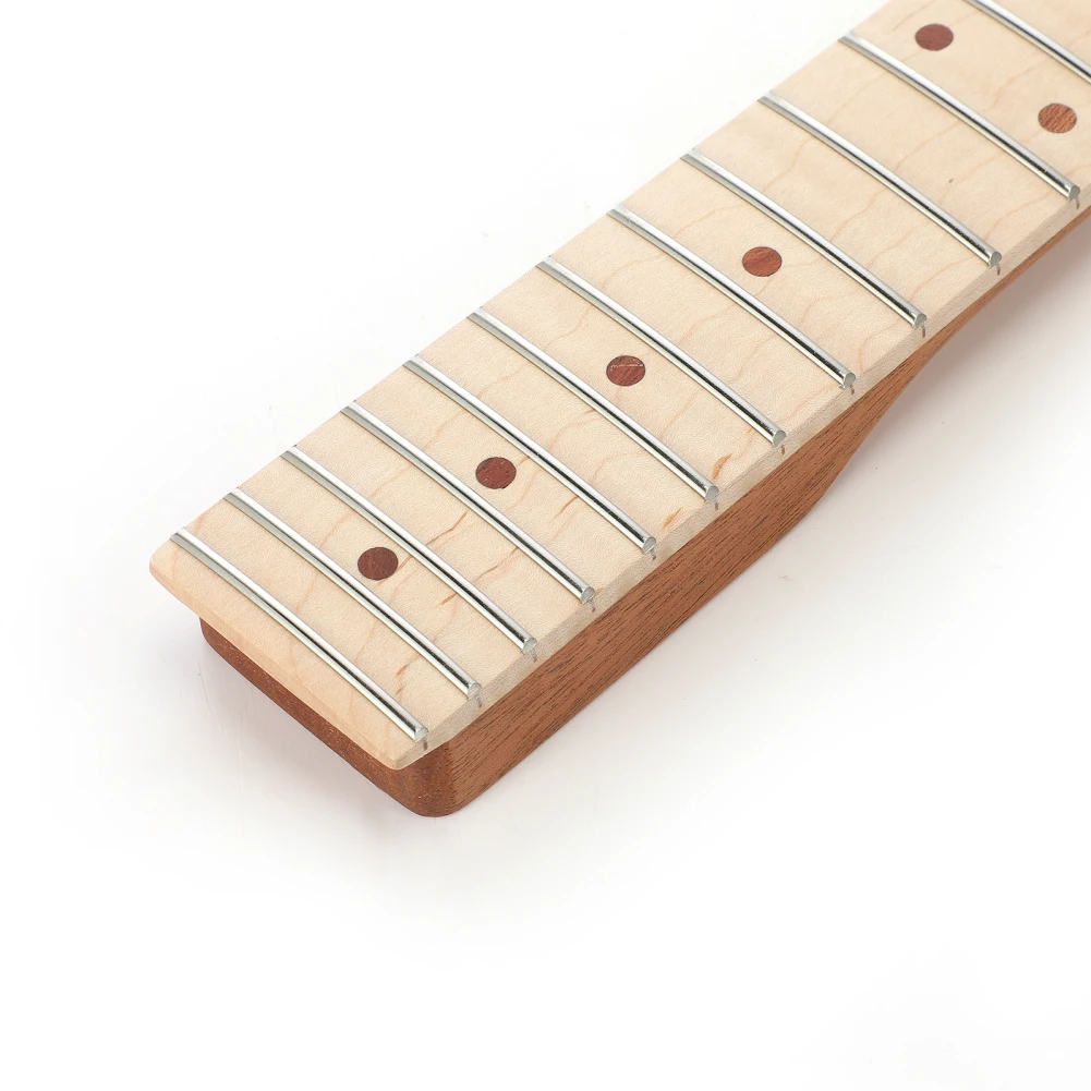 Electric Guitar Neck 22 Fret Mahogany Wood Fretboard With Back Center Line Electric Guitar Replacement Fingerboard