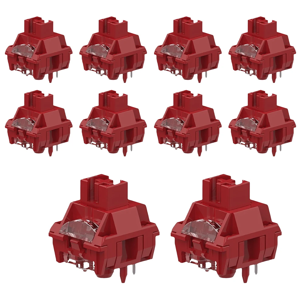 

Бесшумные линейные механические переключатели клавиатуры 10XTTC V2 RGB с предварительно смазанной двойной бесшумной структурой для колпачков корпуса MX