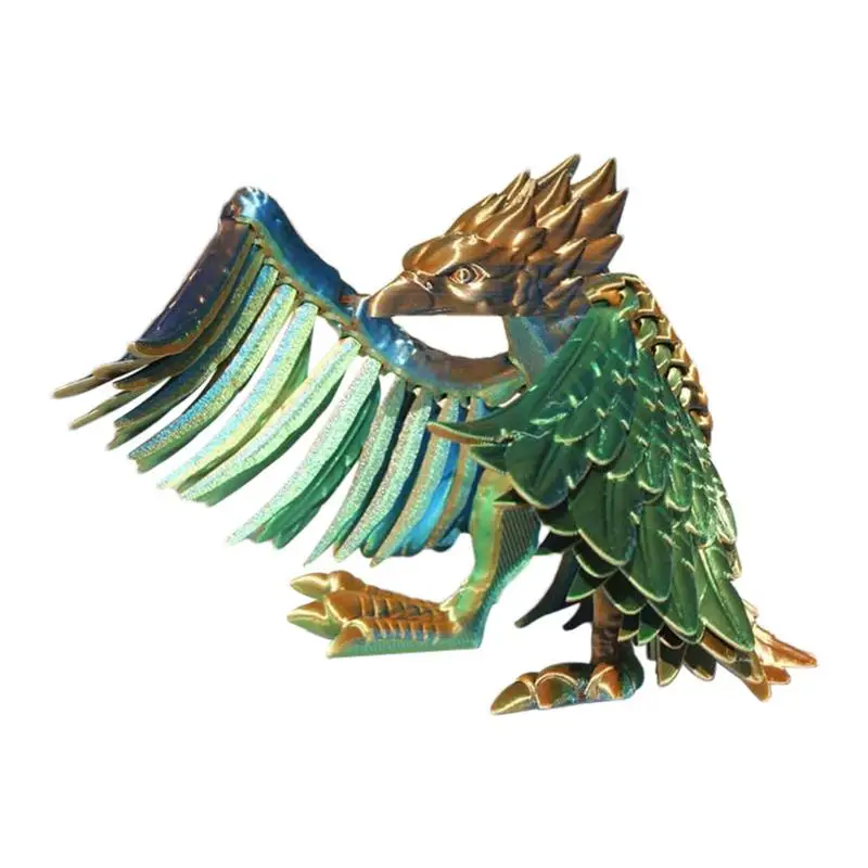 3D Printed Phoenix Toy Figurine Collectible 3D Printing Masterpiece Phoenix Fidget Toy Unique Creative Ornament