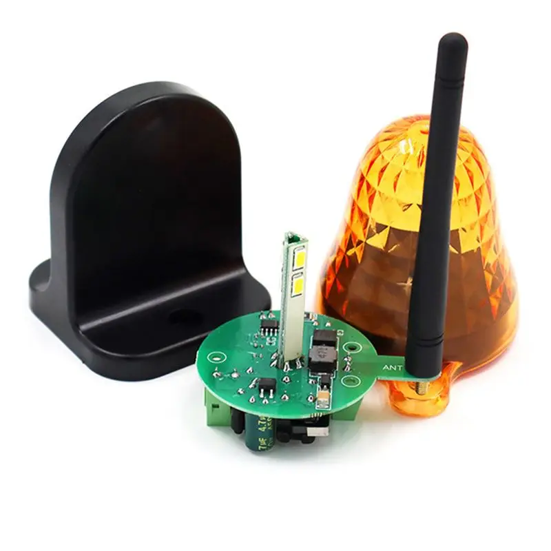 DT1216/Universal 12V-265V LED Signal Alarm Light Strobe Flashing Light Wall Mount Emergency Warning Lamp for Gate Opener