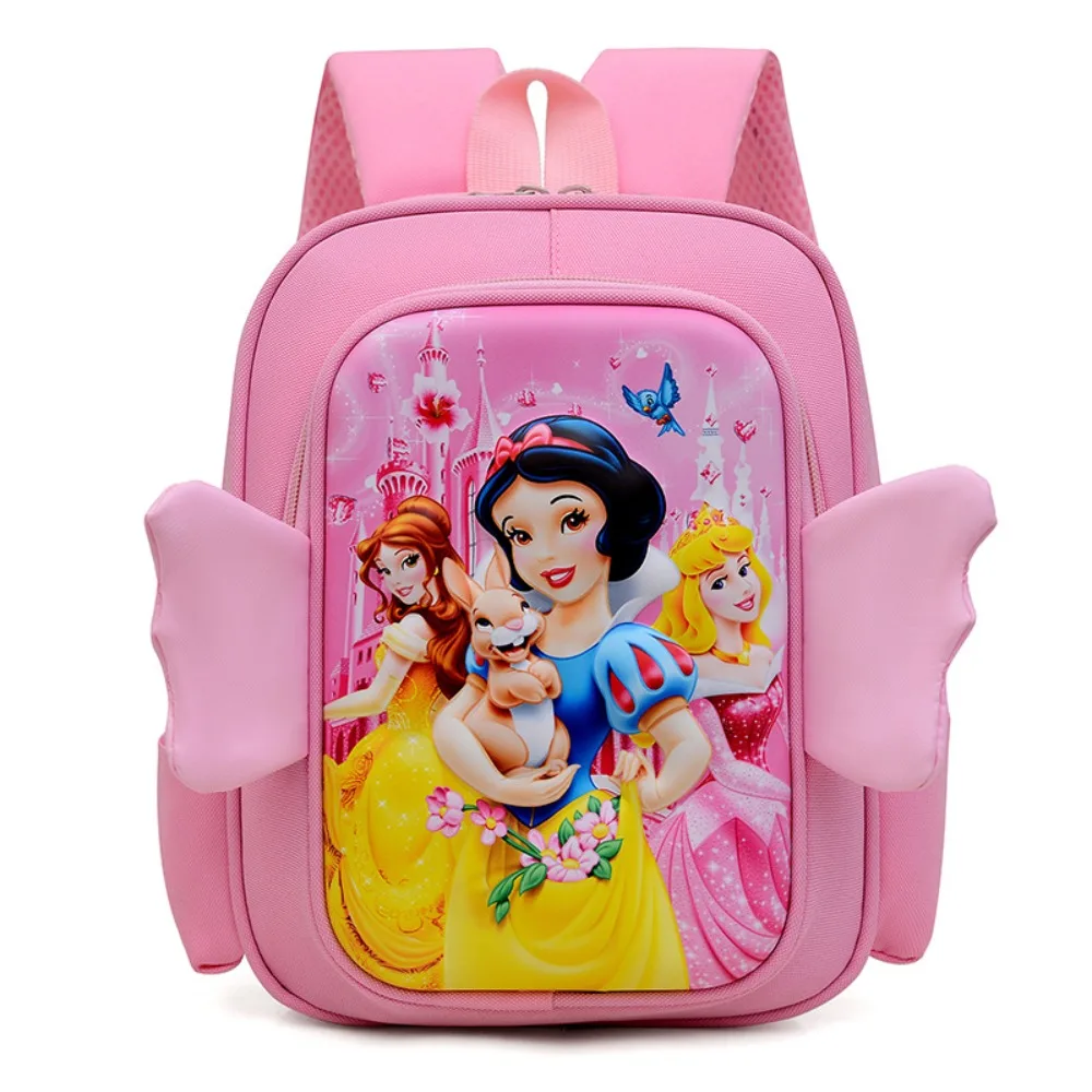 Disney-mochila de princesa para niños, nuevo estilo de moda, Multi patrón, transpirable, impermeable, ligera, escolar