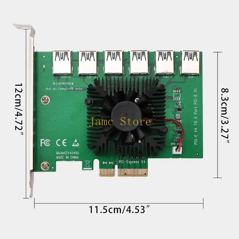 LX0B PCI-E Riser Board PCI للمضاعف السريع مناسب لجميع أنظمة النوافذ LIN #4