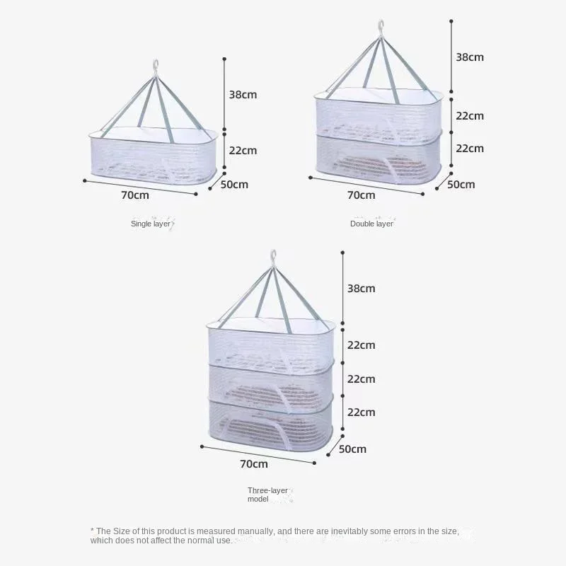 Net Strong Durable Artifact And Dry Fish Salted Three-layer Anti-mosquito Goods Drying