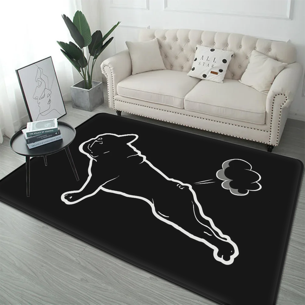 French Bulldog Floor Mat Bath Mat Nordic Style Home Doormat Bathroom-Toilet Mats Bedroom Welcome Doormat
