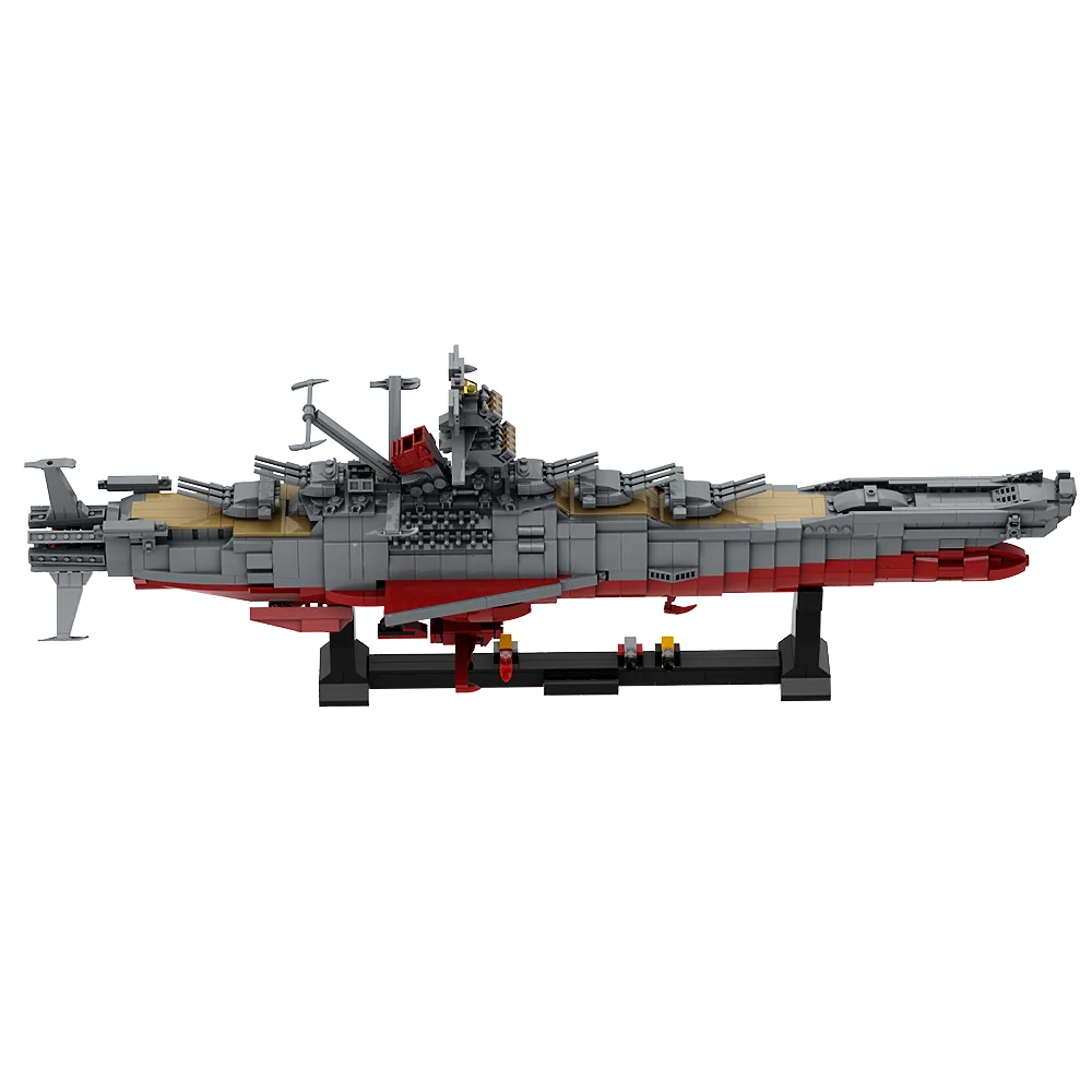 Moc Space Battleship Yamato Spaceship Military Weapon Space Ship Model Building Blocks City Spaceship Building Blocks Kids Toys