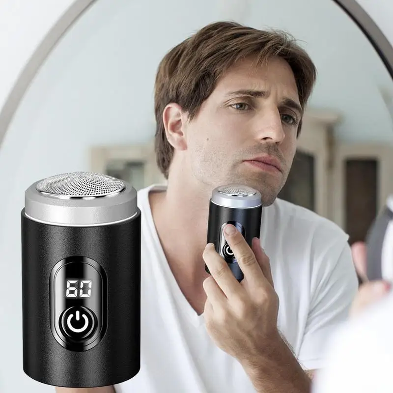 Portable Electric Shaver Space-saving Water Resistant Mini Razor Male Skin Care Supplies Travel Essentials For Air Traveling