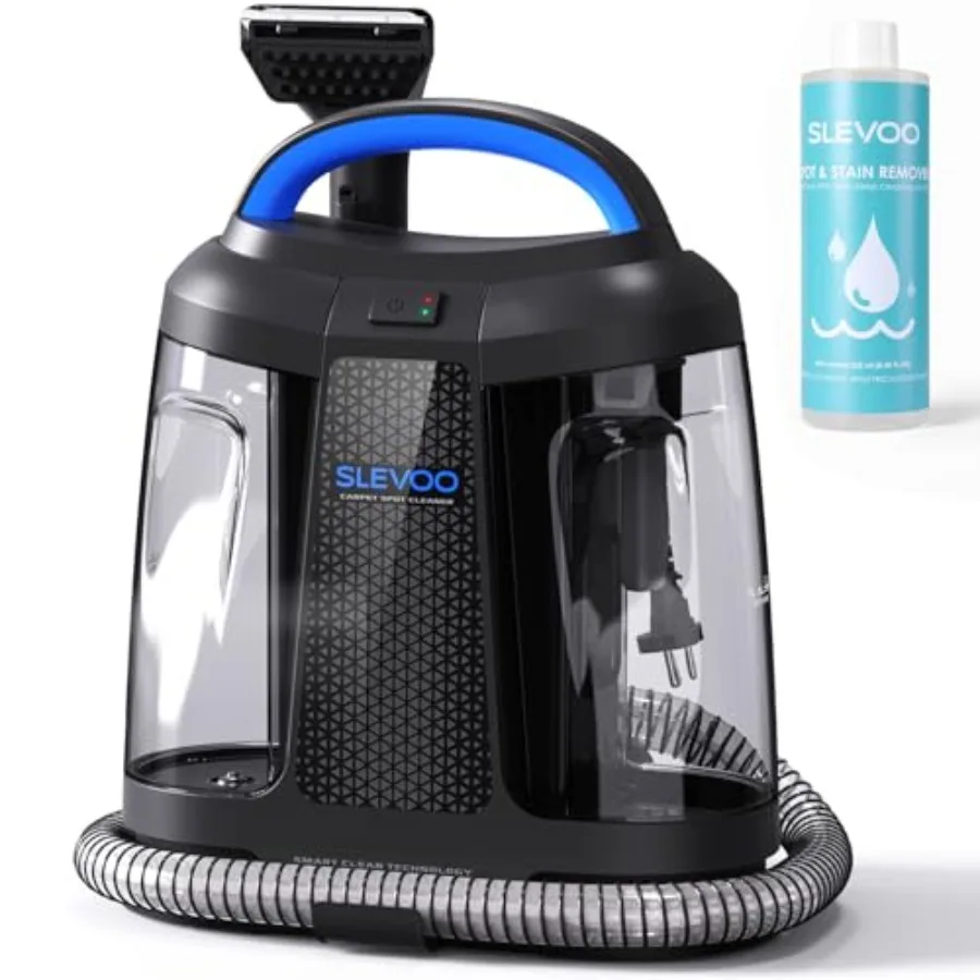 

450W Portable Carpet Cleaner Machine with 1 Bottle Cleaning Solutions Strong Suction Upholstery and Furniture Cleaner for Clean