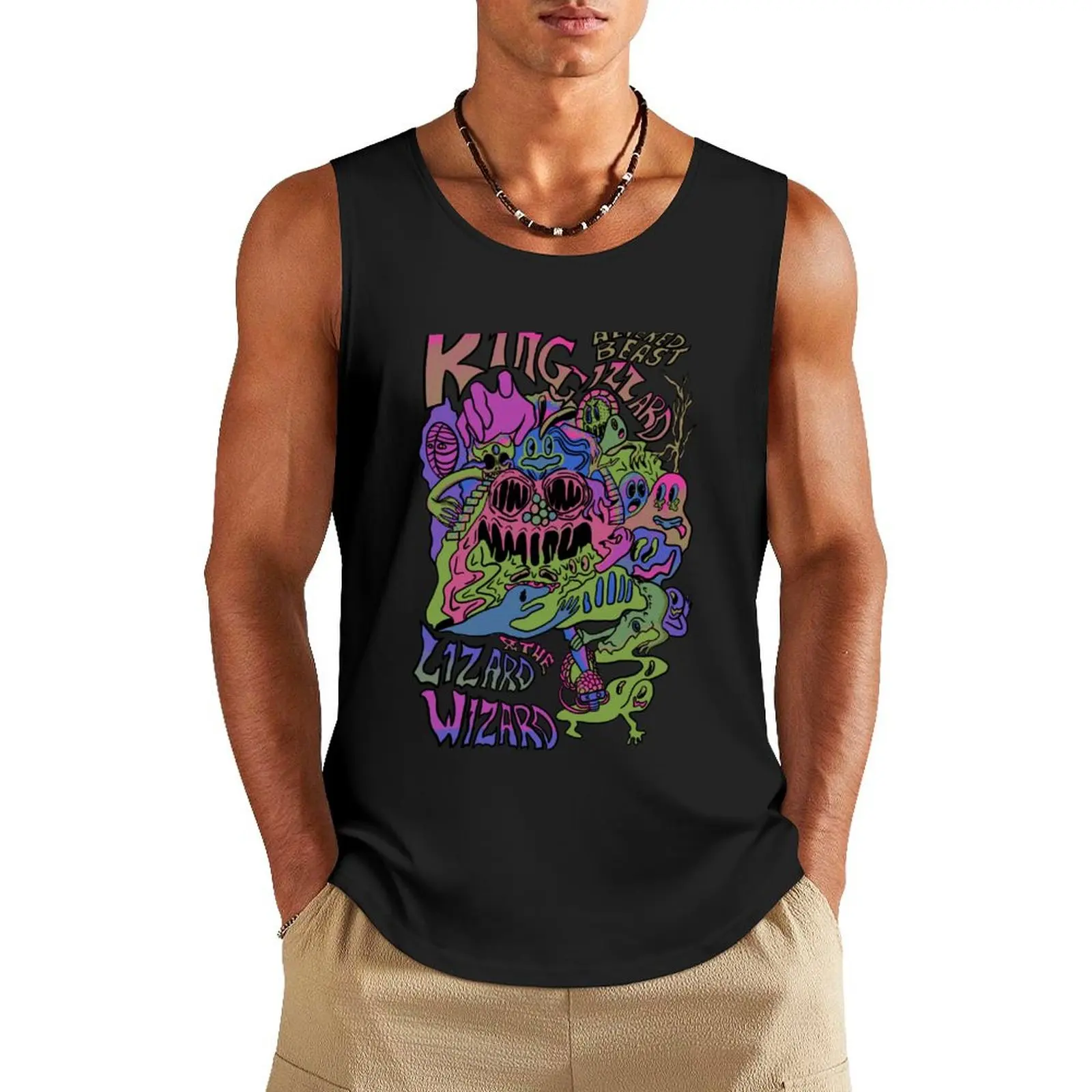 King Gizzard and The Lizard Wizard - Altered Beast T-Shirt Tank Top t shirt gym clothes man fitness summer Men's tops