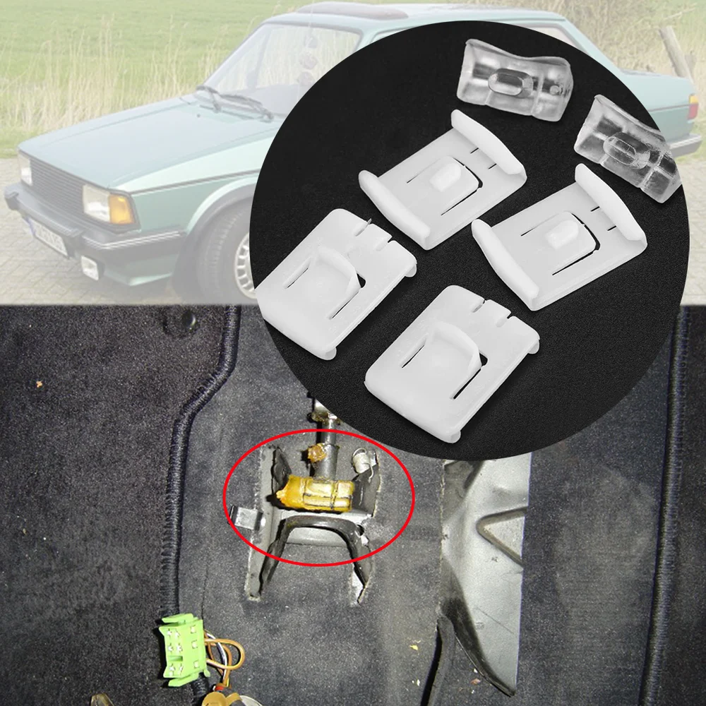 Sujetador de asiento de coche, pieza de guía deslizante para VW Jetta A1, A2, MK1, MK2, años 1979 a 1997, 1988, 1989, 1990 y 1991, Juego de 2