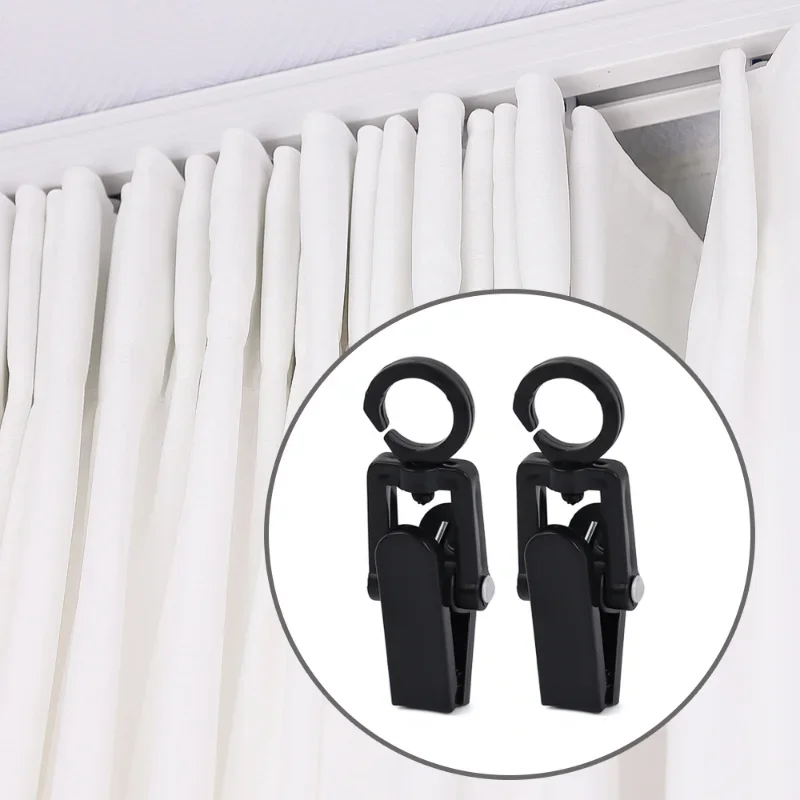 5/10Pcs Rotating Hanger Clips Clothes Pegs Plastic Clothes Pins Laundry Hooks Bathroom Hats Socks Towels Hanging Storage Clips