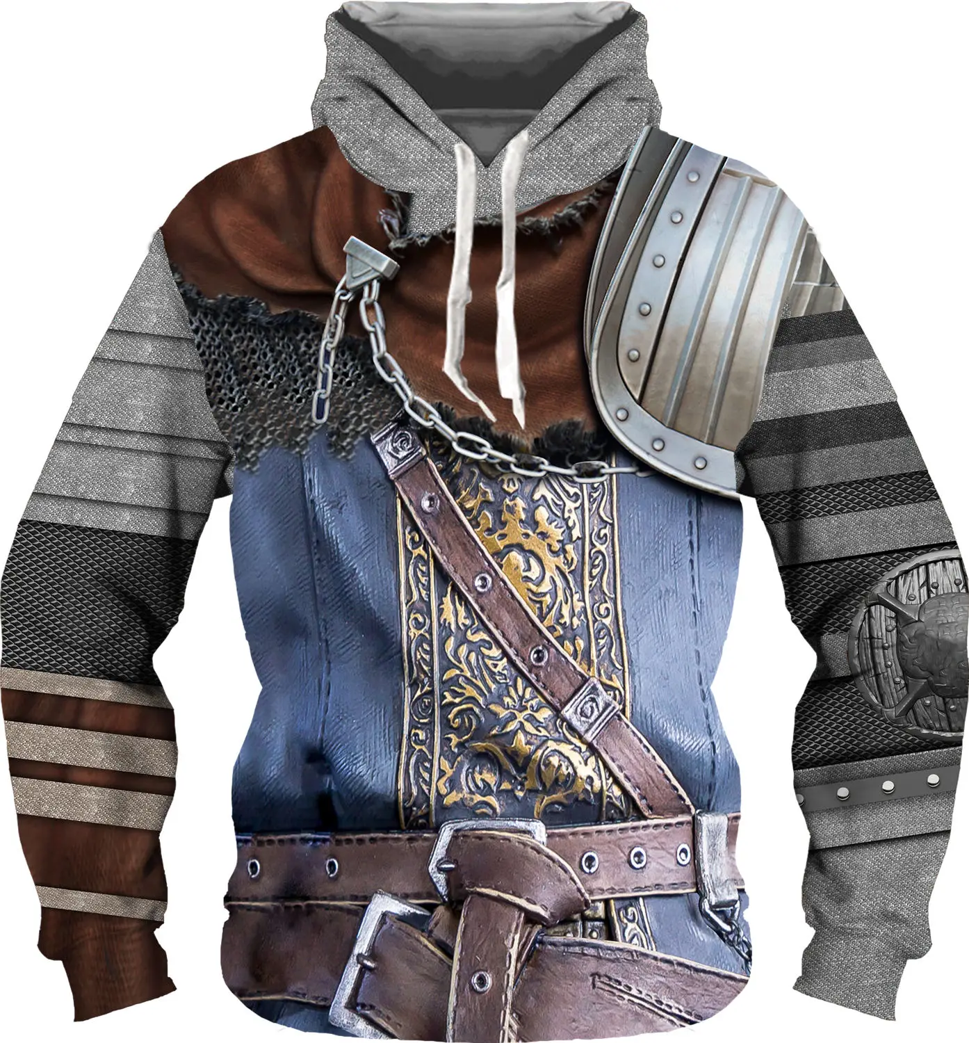 New Medieval Armor 3D Print Hoodie Men's Casual Funny Long Sleeve T-shirt Men Women Fashion Sweatshirt Casual Harajuku Hoody Pul