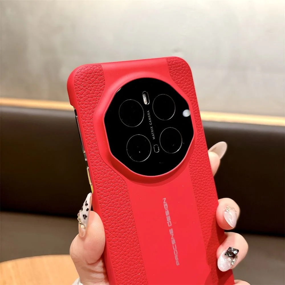 Honor Magic 7 6 5 Pro 5G 고급 가죽 Supercar 스타일 뒷면 커버 Honor Magic 7 Pro 단순 충격 방지 범퍼 Funda