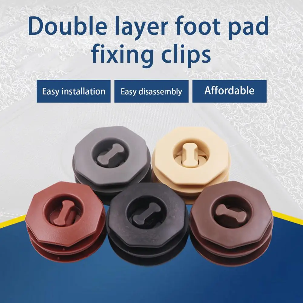 

1PC Car Floor Mat Buckle Double-layer Rotatable Anti-slip Auto Foot Carpet Fixing Clip Grips Clamps Auto Fastener Accessories