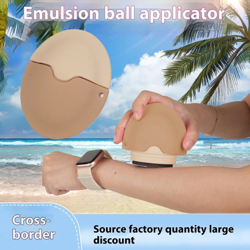 Siliconen Zonnebrandcrème Roller Applicator Hervulbare Ovale Isolatie Lotion Crème Flessen Stiksels Kleur Cosmetica Tool Reizen