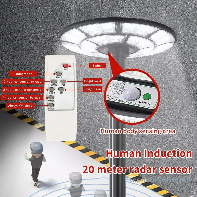 Solar Powered LED Courtyard Light With IP65 Waterproof And Long Lasting Battery Perfect For Garden Patio Backyard Outdoor