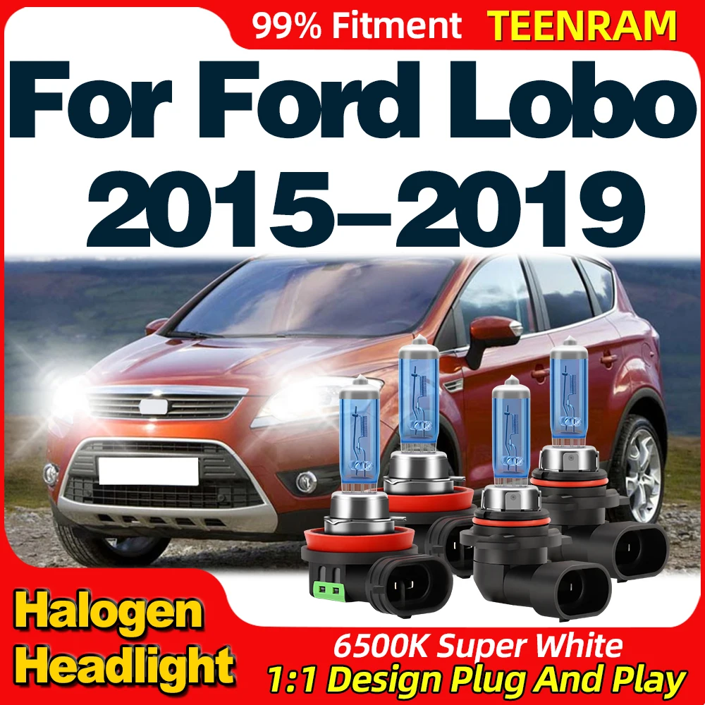 

200W Car Halogen Headlights 24000LM High Brightness Auto Headlamp 12V Plug And Play For Ford Lobo 2015 2016 2017 2018 2019