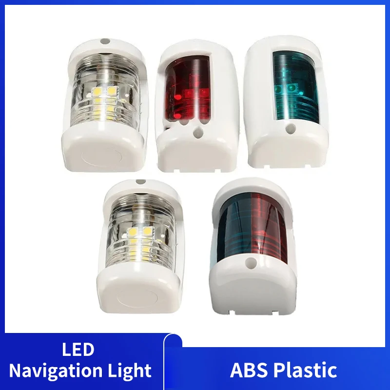 Marine Boat 12V LED Boat Side Light Navigation Lights Red Green Signal Lamp For Marine Boat Yacht Red Green Marine Side Lamp