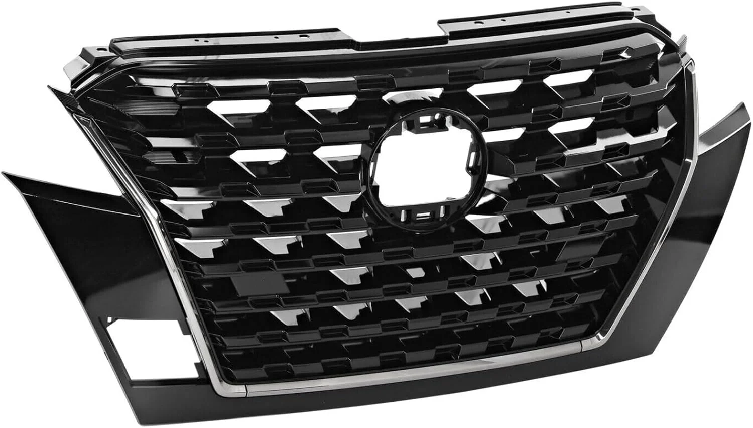 OEM auto parts new replacement front bumper cover black upper grille grill for Nissan Kicks 2021 2022 2023