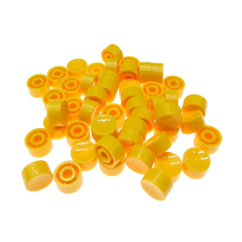 100PCS A17 3.2/3.4mm Plastic Tactile Switch Button Caps Push Key Caps Multicolor Concave 5.3*10mm for 6 * 6 Round Tact Switch