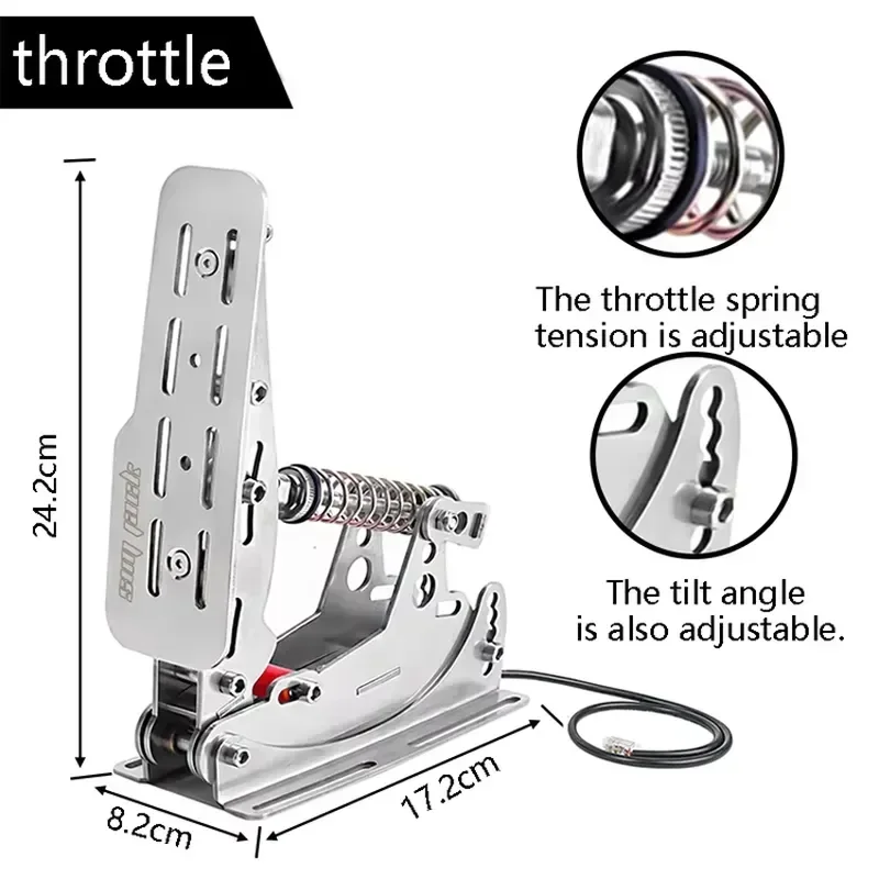 Car Racing Brake Pedal Assembly Clutch Box Accelerator Bike Pedals Pedal Racing Load Cell