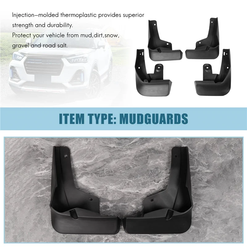 

4 шт. брызговик для Toyota Raize Rocky 2020-2021, брызговики на крыло, брызговик, аксессуары для брызговиков