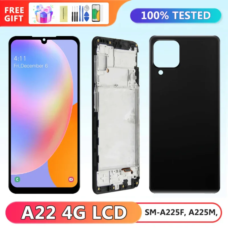 

6.4' Display Screen for Samsung Galaxy A22 4G A225 A225F A225F/DS A225M Lcd Displays