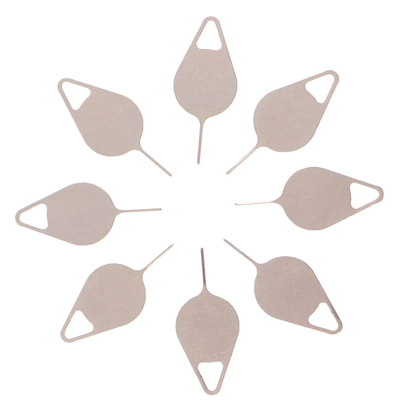 50pcs Sim Card Tray Removal Eject Pin Key Tool Stainless Steel Needle
