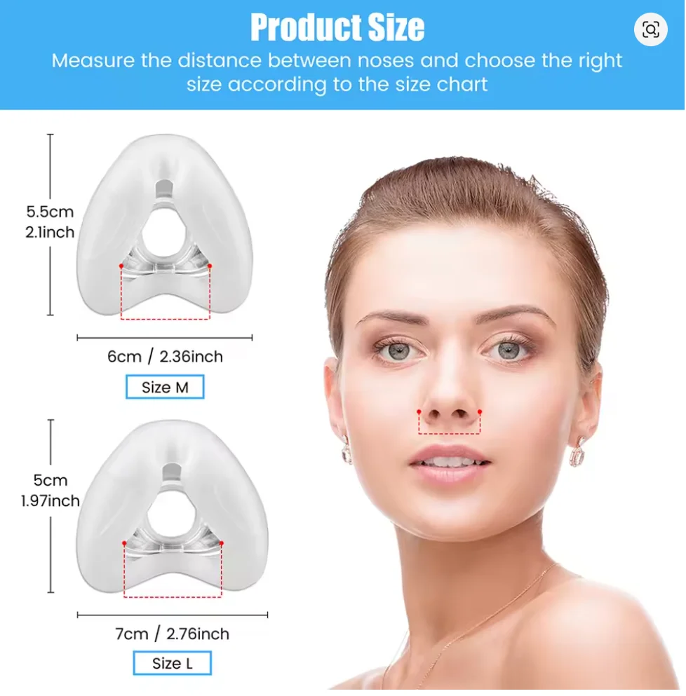 1packs Comfortable Fit For Air Fit/Air N20 Replacement CPAP Nasal Mask Use for Homeuse Ventilator Machine Accessories view 5