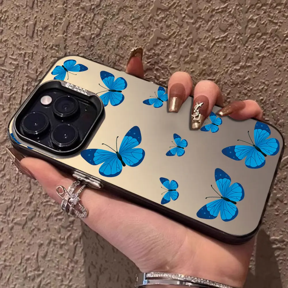 Candy Color Case For Xiaomi Redmi 13 13C 12 4G 5G 10 A1 A2+ A3 A3x Redmi 9 10 Prime 2022 Cover Shockproof Luxury Butterfly Funda