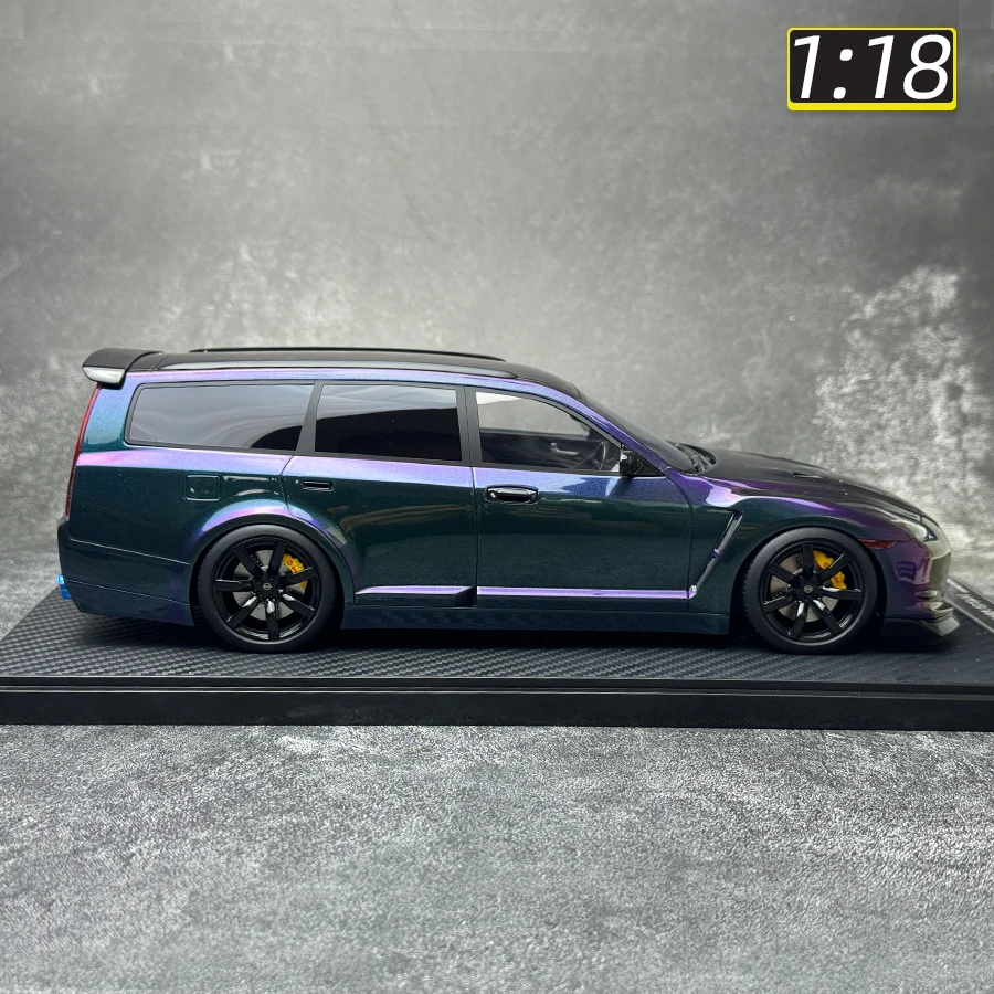 IVY 1/18 NISSAN STAGEA GTR R35 Travel Edition Car model Static decoration Collection Holiday gifts for friends birthday gifts