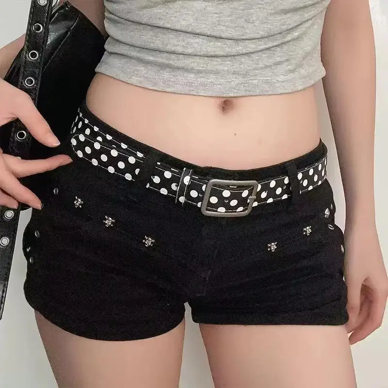 Gepunkteter Gürtel aus Kunstleder, verstellbare Metallschnalle, süßer Aufdruck für Jeans, Kleider, lässige Alltagskleidung – Detail 4
