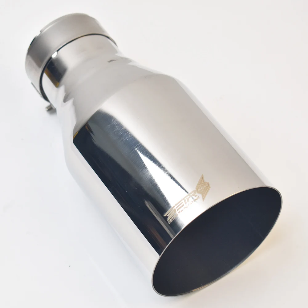 1 قطعة 304 SUS العالمي الفولاذ المقاوم للصدأ شفة مضمنة ماسورة العادم الخمار تلميح قطع مسطحة #1