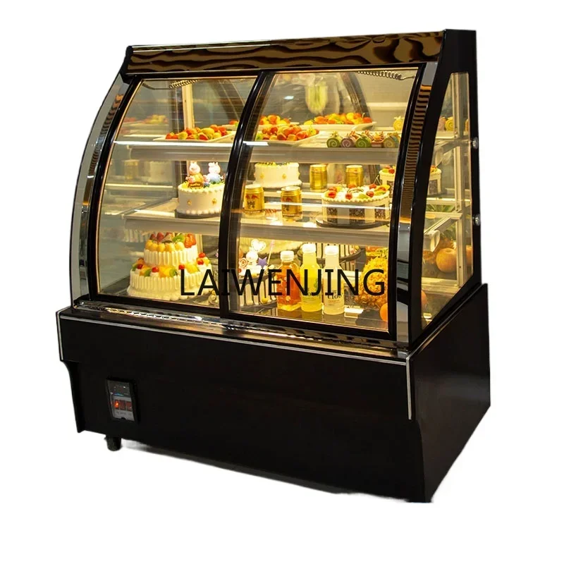 MJY refrigerated display cabinet curved front and rear door dessert commercial air-cooled fresh-keeping cabinet