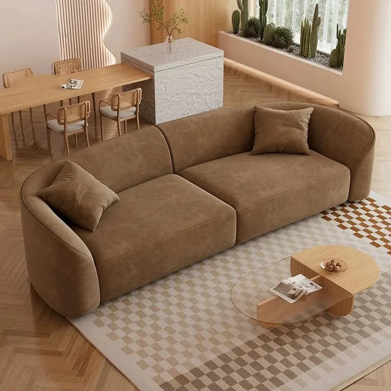 86" Curved Velvet S… - image