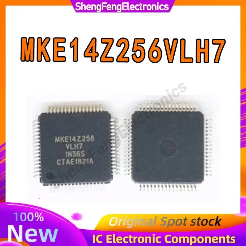 

MKE14Z256VLH7 Original and genuine ARM Cortex-M0 microcontroller chip (MCU/MPU/SOC). Package LQFP-64