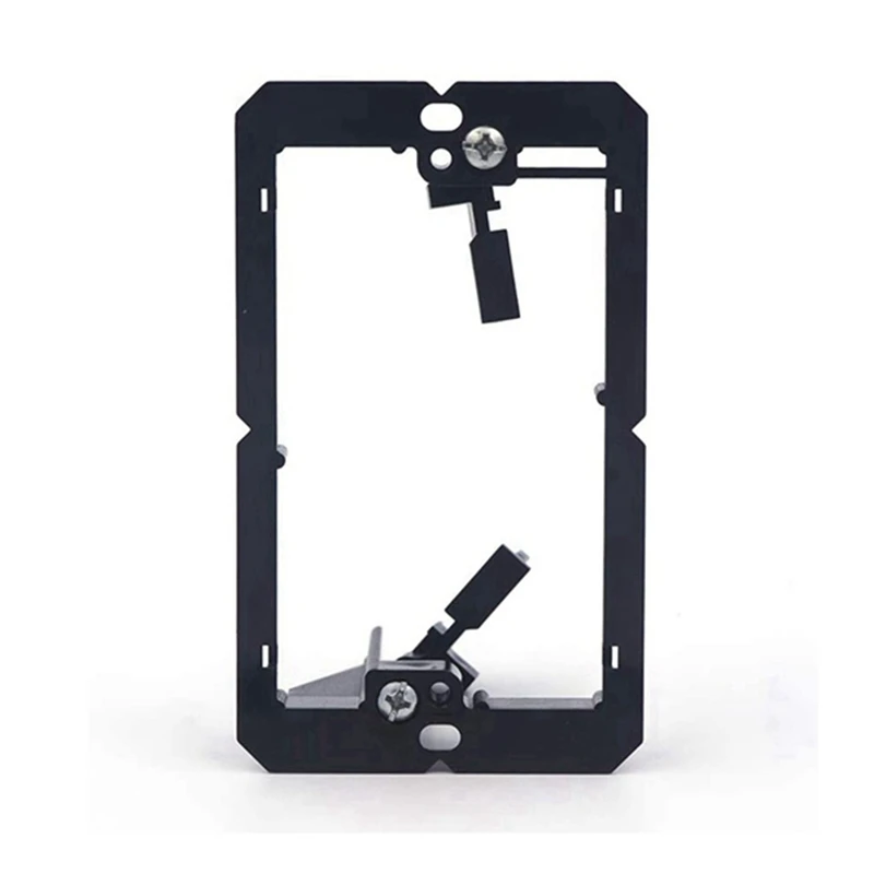 24 Pcs Single Gang (1-Gang) Low Voltage Wallplate Mounting Bracket - Black