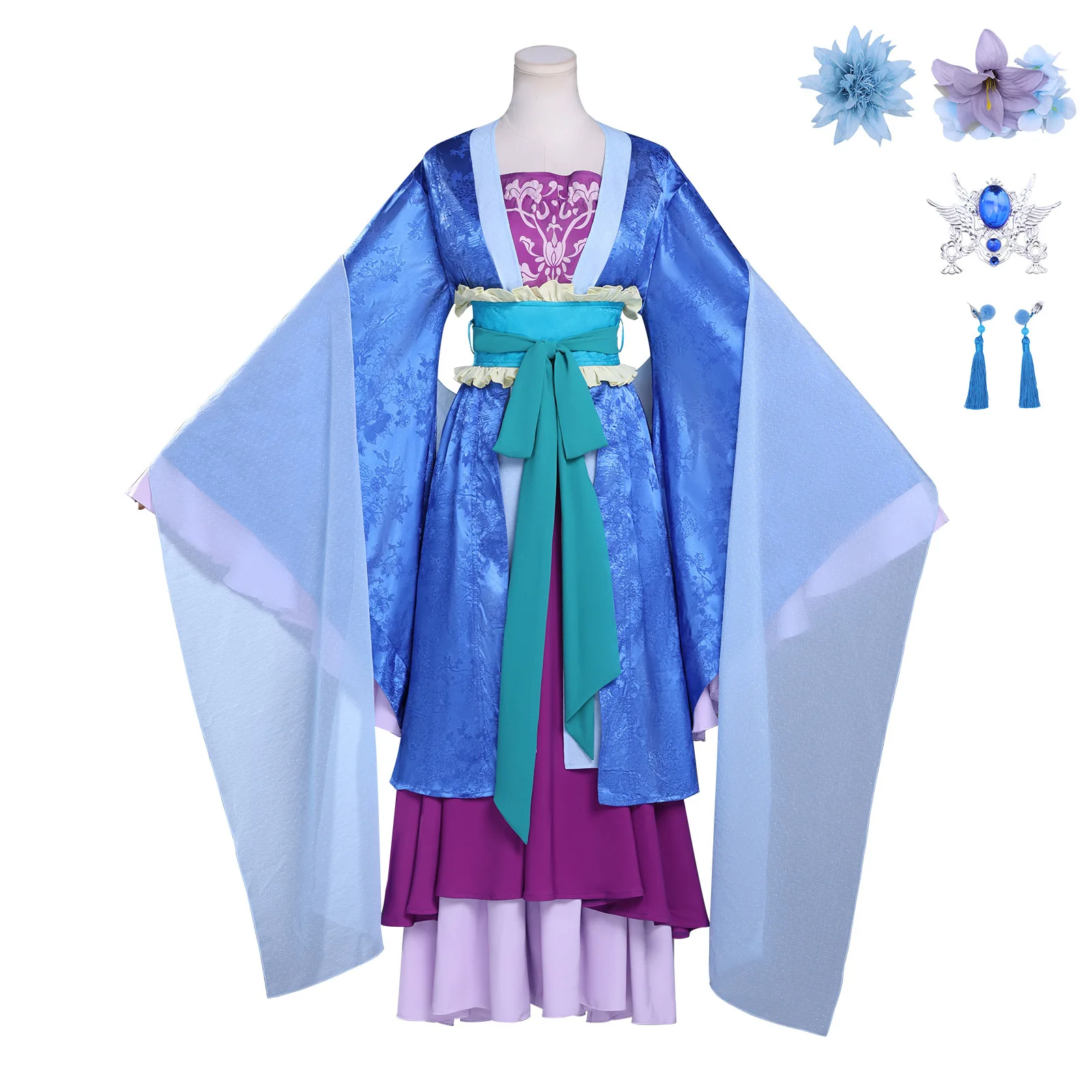 Lihua Cosplay Costume Rifa Traditional Chinese Emperor Consort Dress Wig Full Set Rifa Hanfu Style view 3