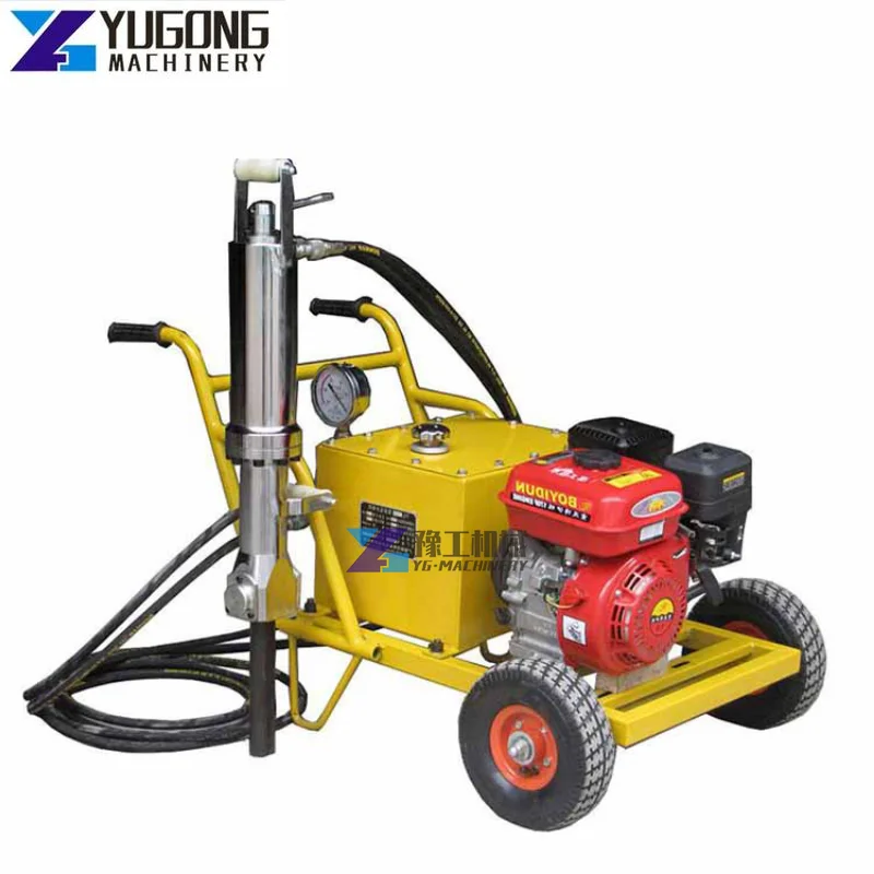 YUGONG Stone Splitting Machine Manual Feather Wedge Hydraulic Rock Splitter Hand Stone Rock Splitter Hydraulic Splitter