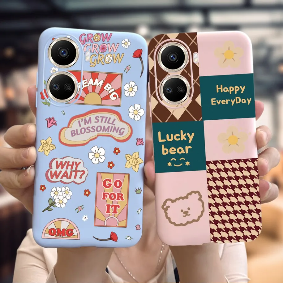 For Huawei Nova 10 SE Case 2022 Cute Cloud Cow Painted Silicone Cover For Huawei Nova10 SE 2022 BNE-LX1 BNE-LX3 Phone Case Coque