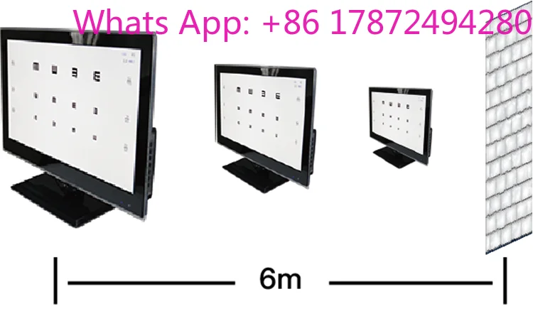 New Type Eye Test Chart 21.5 inch LED Backlit Screen     Remote Control LED Vision Chart