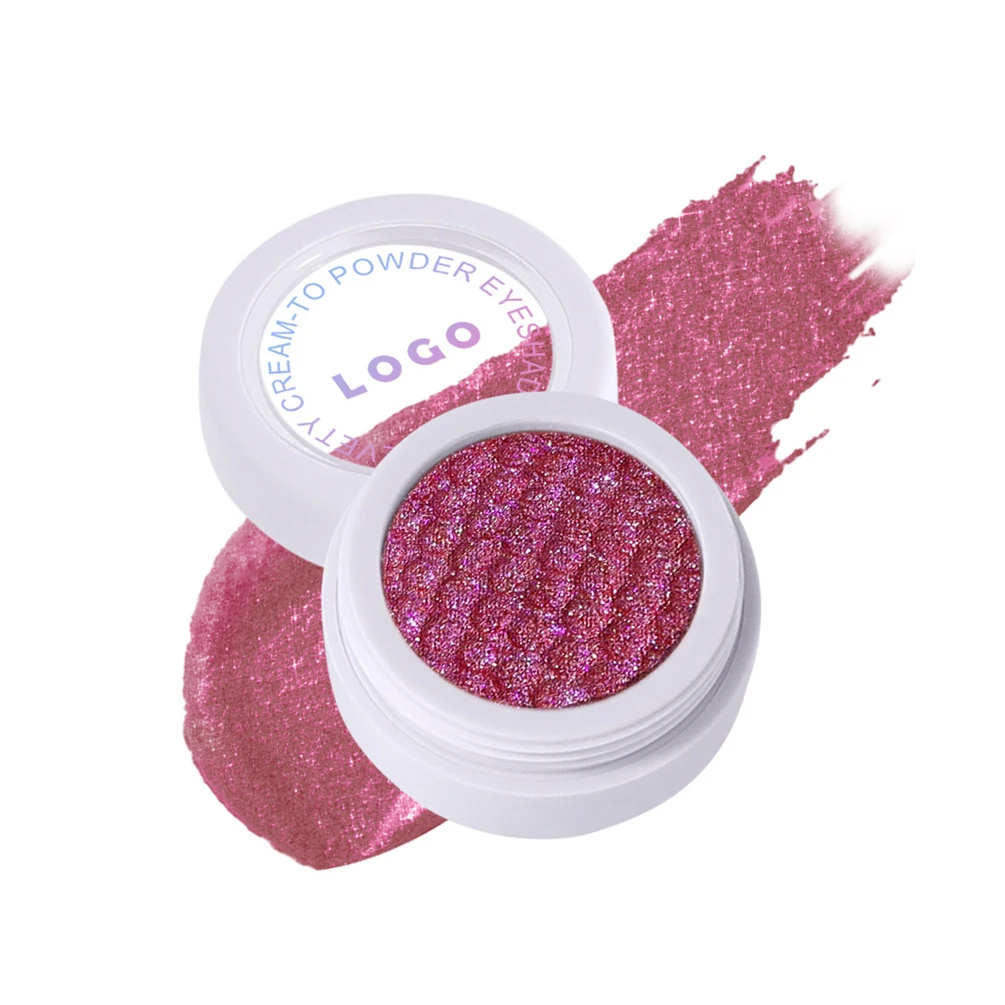 Cień do powiek Private Label z własnym logo, wodoodporny, jednokolorowy, delikatny połysk, kolor kameleon, pigment z efektem cekinów i perły, do makijażu.