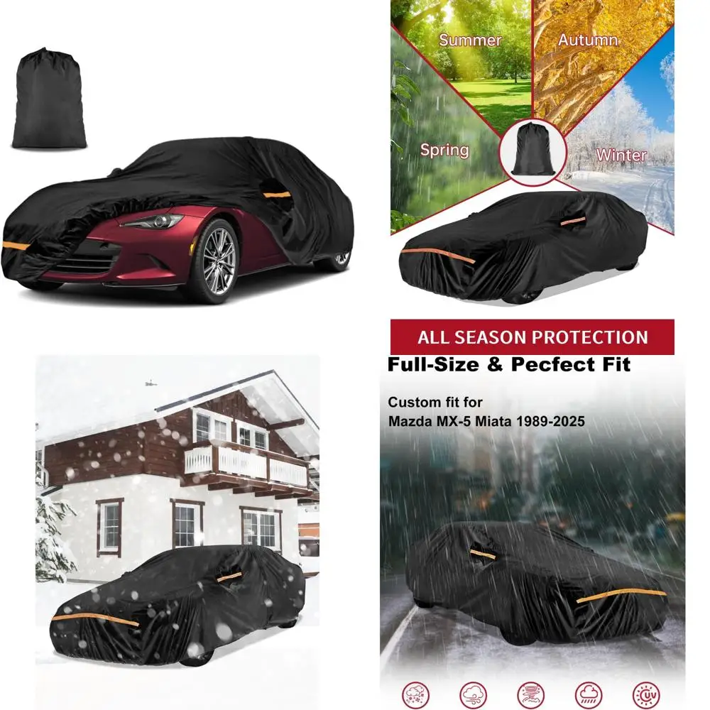 

Heavy-Duty Outdoor Car Cover for 1989-2025 Models | Full Exterior Protection Against Sun, Rain, UV, Dust, Snow