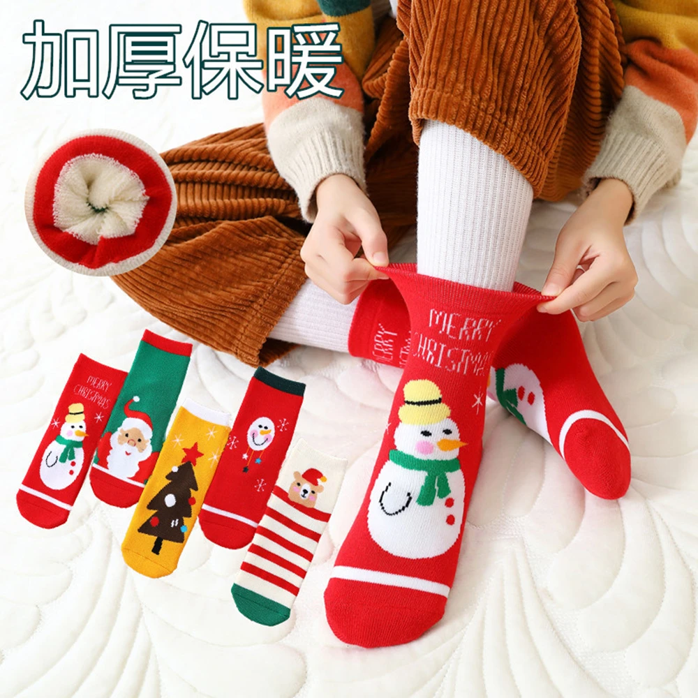 Christmas theme autumn and winter new baby student children's Christmas socks ZQ129