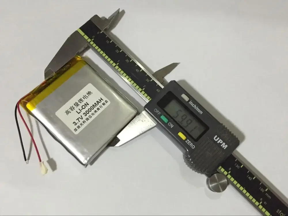 Nieuwe 3,7 V polymeer-lithiumbatterij met volledige capaciteit 755060   3000MAH GPS-walkietalkie / apparatuur / Mini