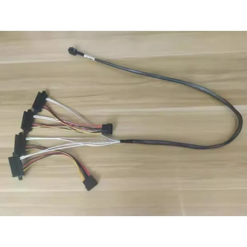 

New Mini SAS Cable SFF-8643 To 4SAS SFF-8482 Connection Data Cable 12GB To 4 Hard Drives