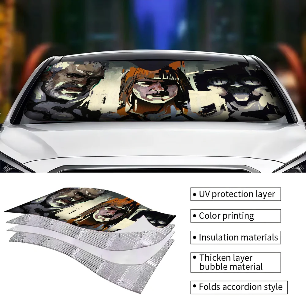 ديسكو الإليسيوم الصيف مظلة السيارات الزجاج الأمامي ظلة Sunblock العزل الحراري مظلة من الشمس قابل للسحب